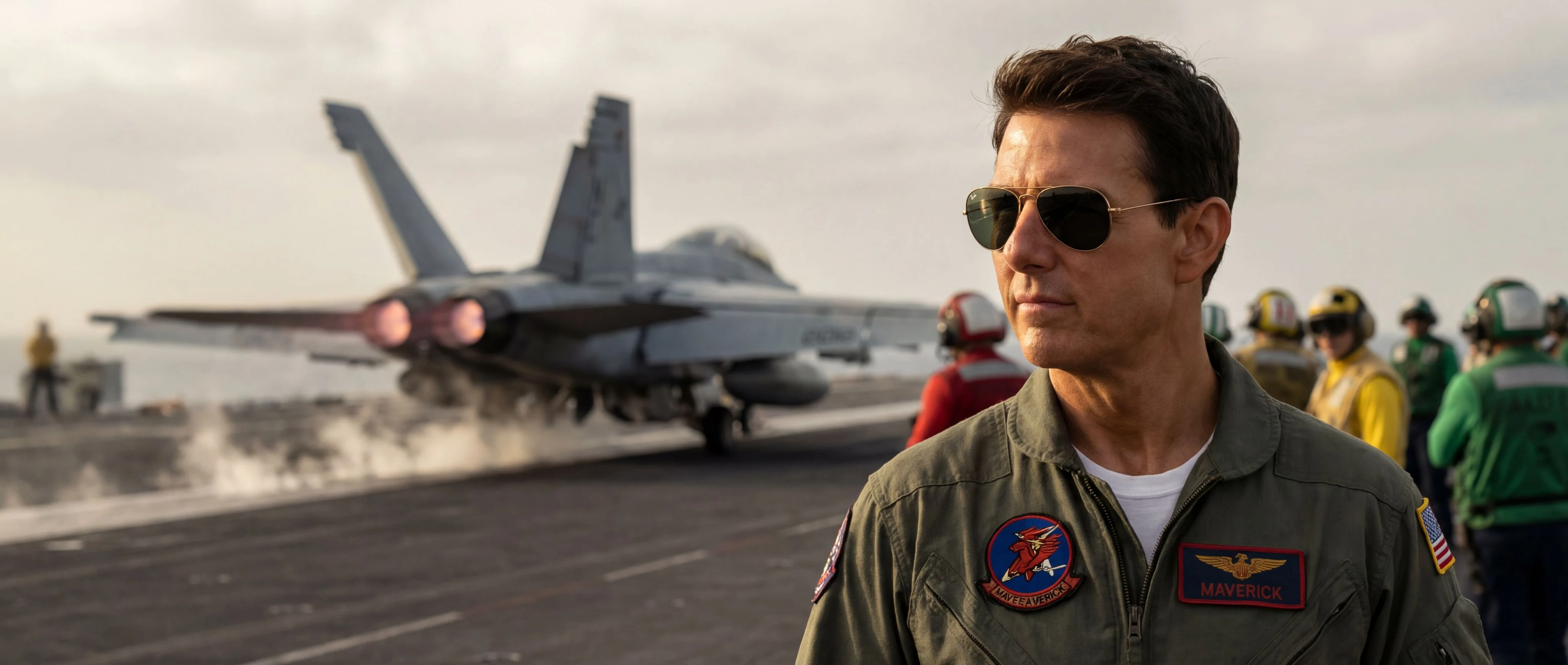 Alternate layout: aviator sunglasses with jet and sky imagery